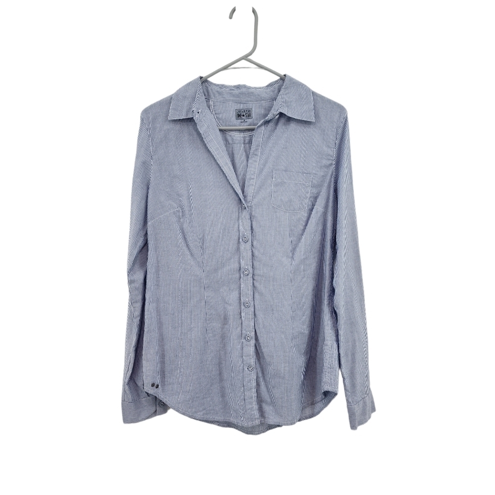 Converse One Star Women's Cotton Stripes Button Front Pocket Shirt - S
